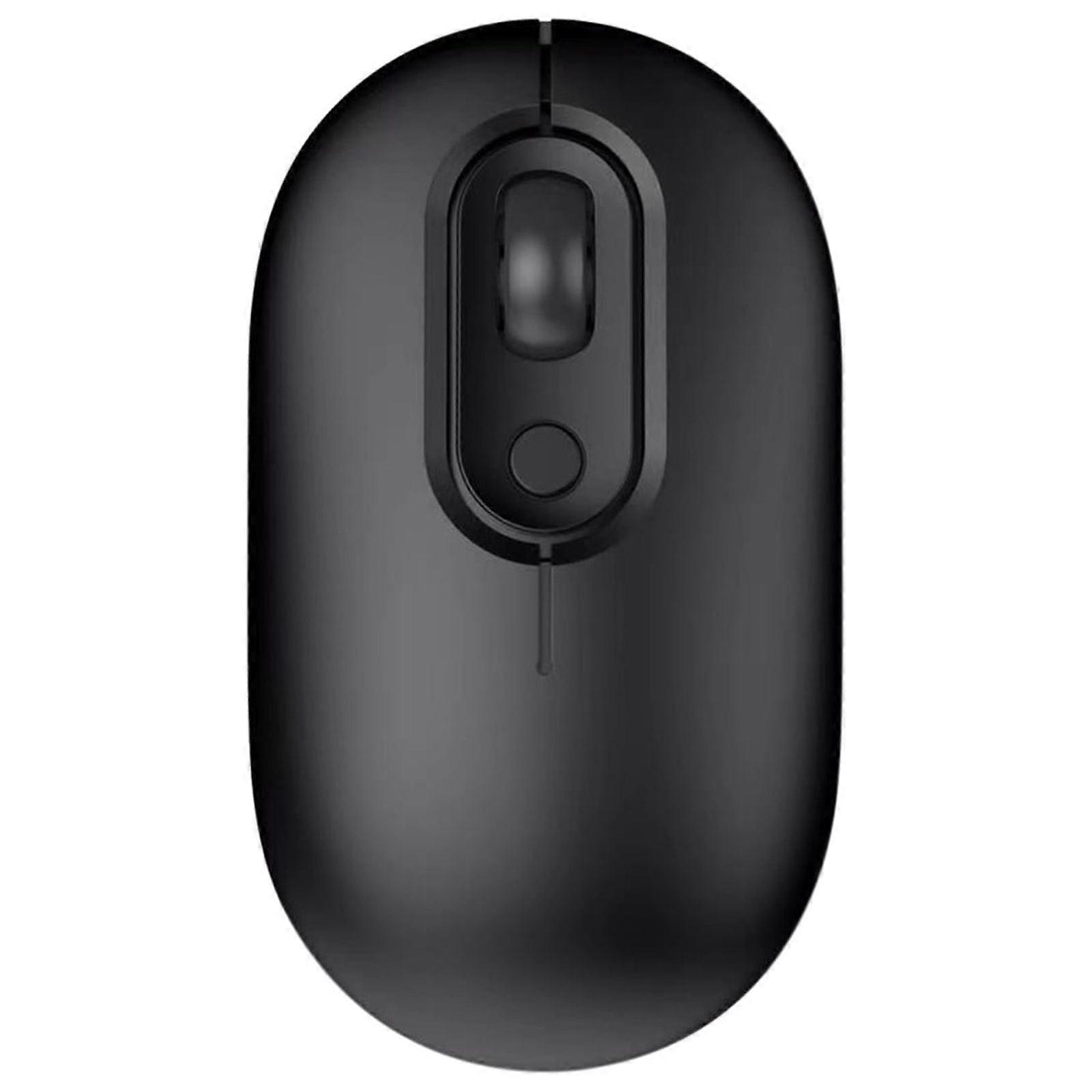 Oggfader Wireless Mouse for Laptop Wireless Mouse Rechargeable Silent Bluetooth Dual Mode Wireless Mouse Black
