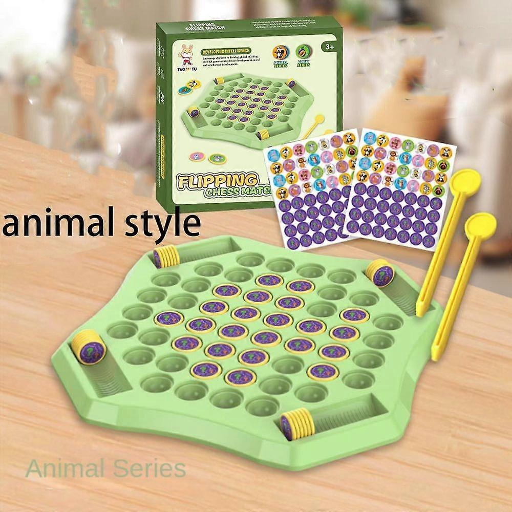 Fruit Flip Memory Game Memory Flip Chess with Chessboard Animal Flip Chess Flip Chess Memory Game