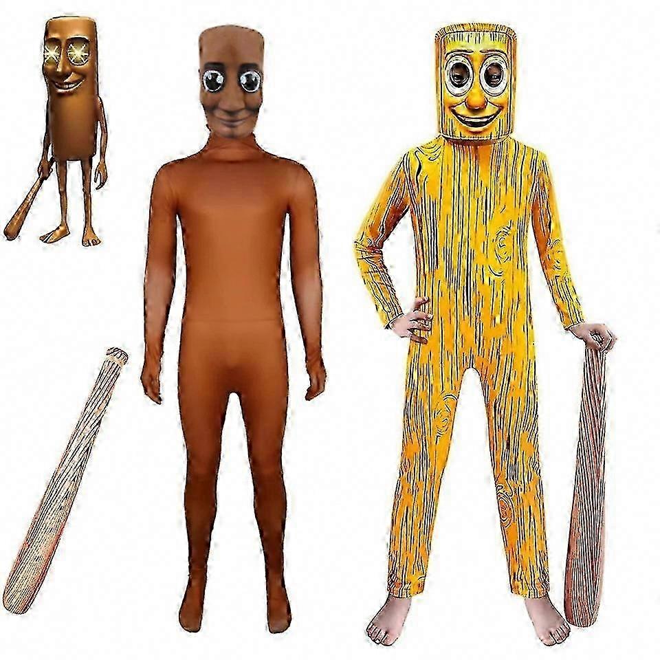 Tung Tung Tung Brainrot Jumpsuit for Gutter Jenter Halloween Cosplay Kostyme