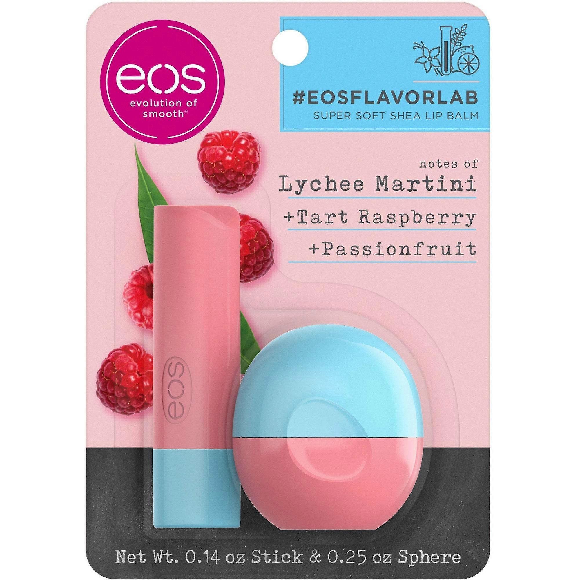 Balsam do ust Eos Flavorlab Stick & Sphere, Martini z liczi, 0.39 uncji