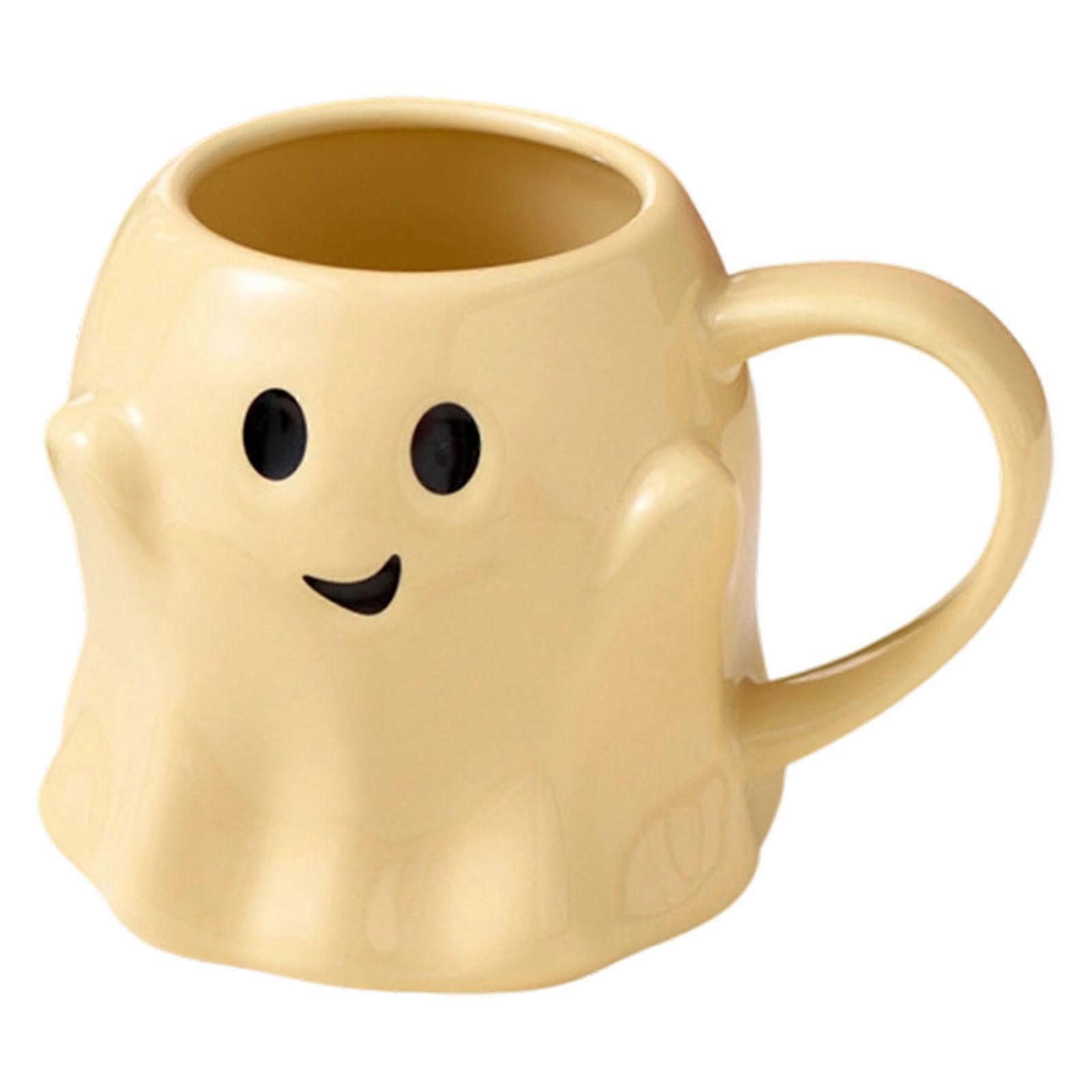 Creative Faience Coffee Cup For Allhallowtide Decorations Funny Shade Theme Kitchen Accessories  Yellow
