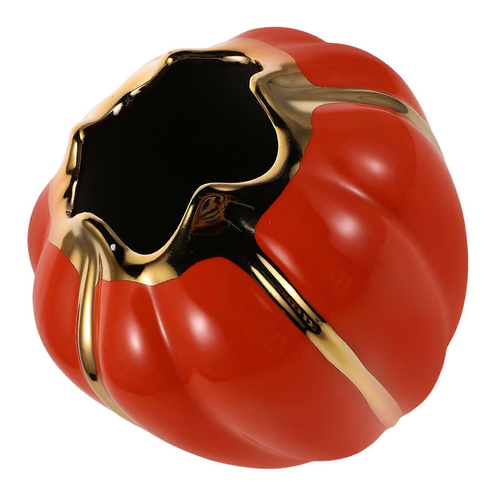 Fall Utensil Holder Ceramic for Storage Use 1 Unit Pumpkin Table Decor