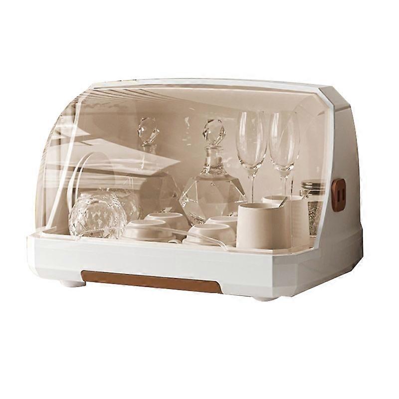 Multi Functional Organizer Desktop Storage Drying Rack Dustproof Glass Tea Cup Holder with Lid Drainage