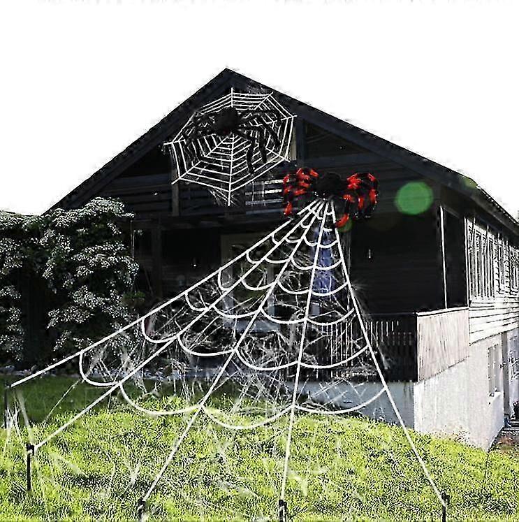 Halloween Decorations, Triangular Mega White Spider Web 26s