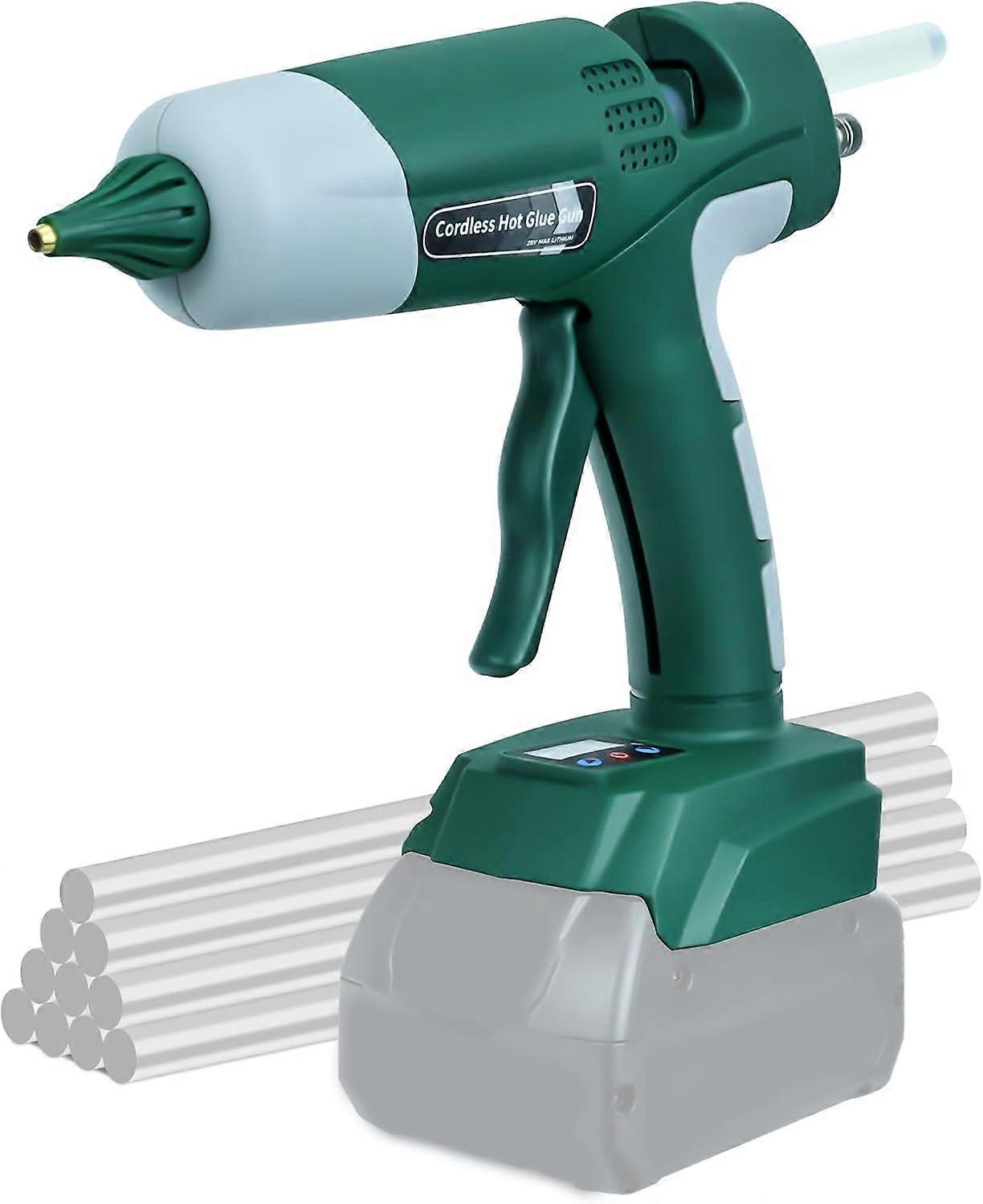 Cordless Hot Melt Glue Gun for Bosch 18-20V Li-ion Battery Repair DIY Tool Set With 10 Glue Sticks Power Tool Glue Gun(not include battery)
