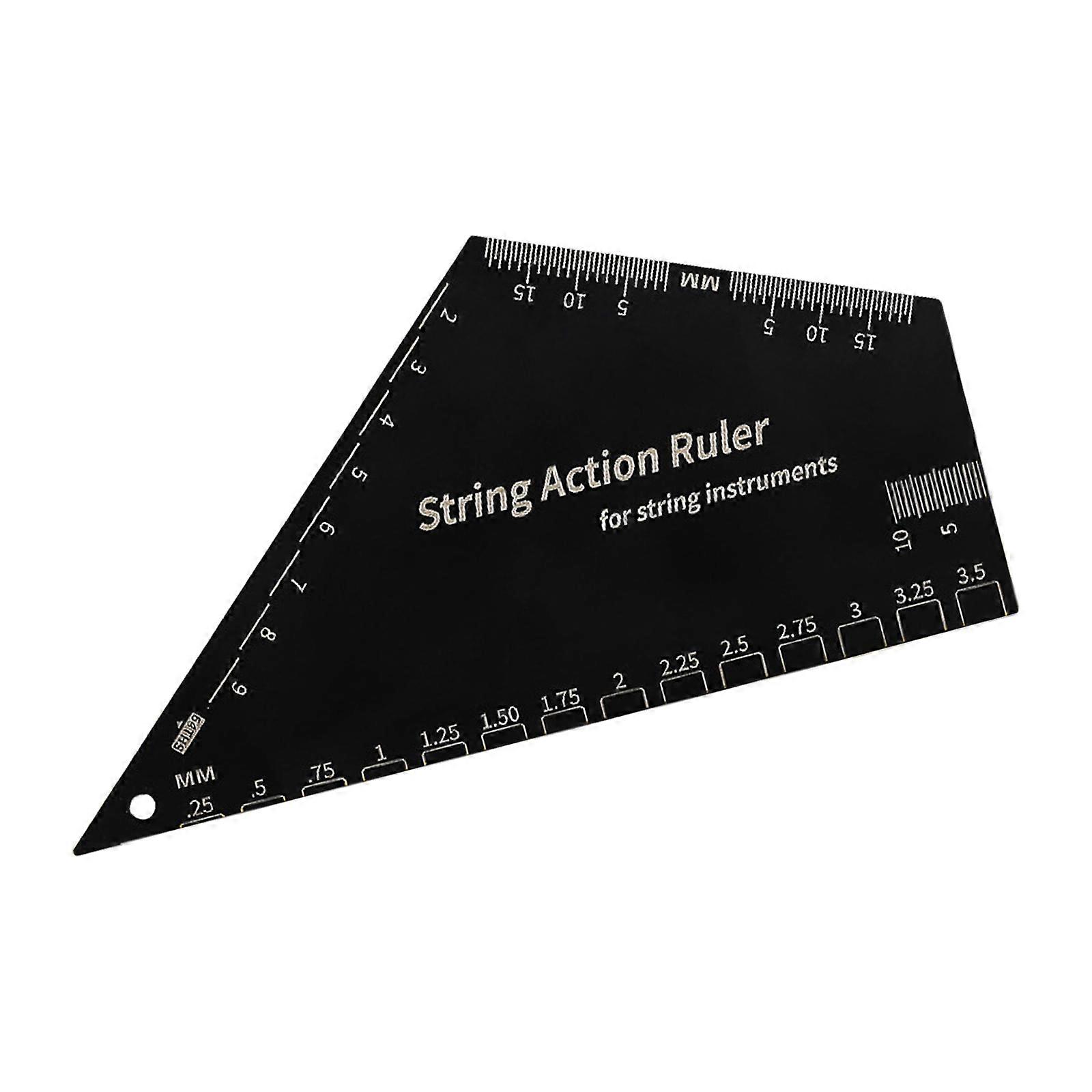 Guitar String Action Gauge Playing Measurement Gauge PVC Texture Suitable for Professional and Amateur Musicians Multicolor