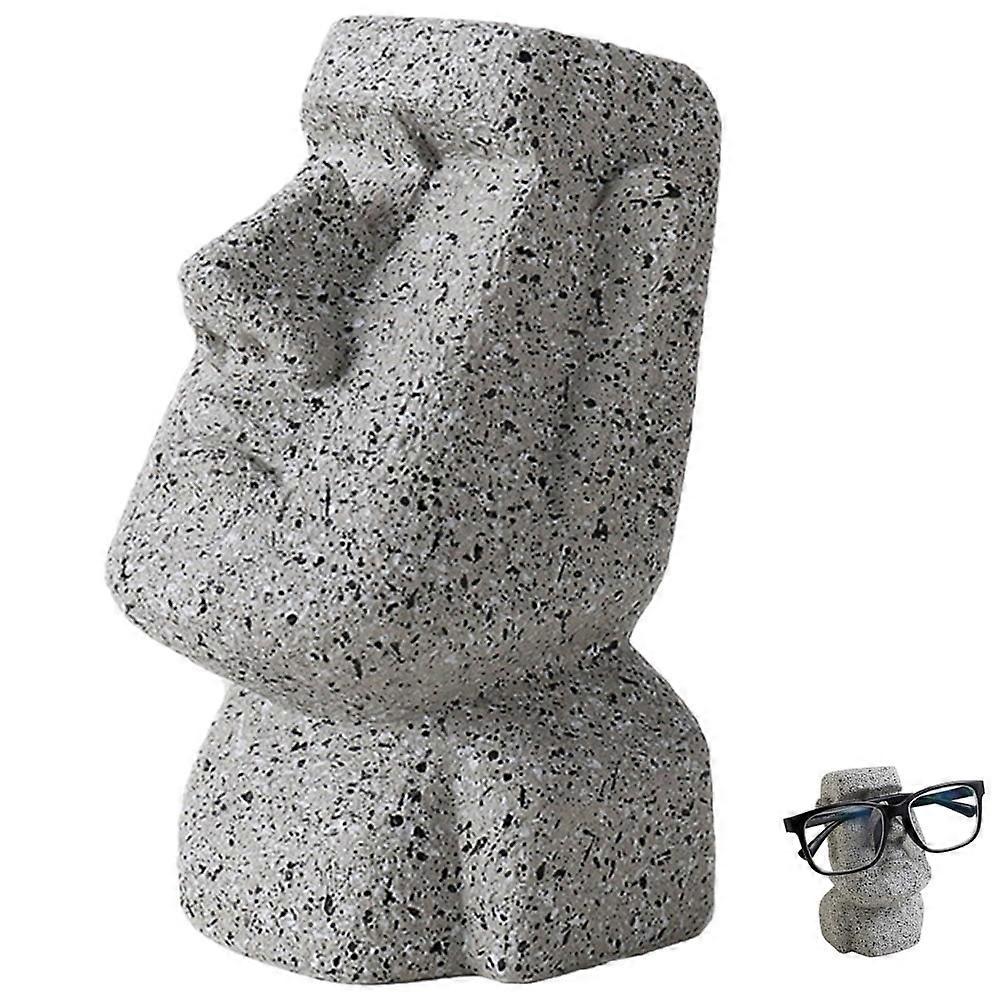Multi-functional Resin Moai Decoration Desktop Glasses Stand Office Sunglasses Display Rack