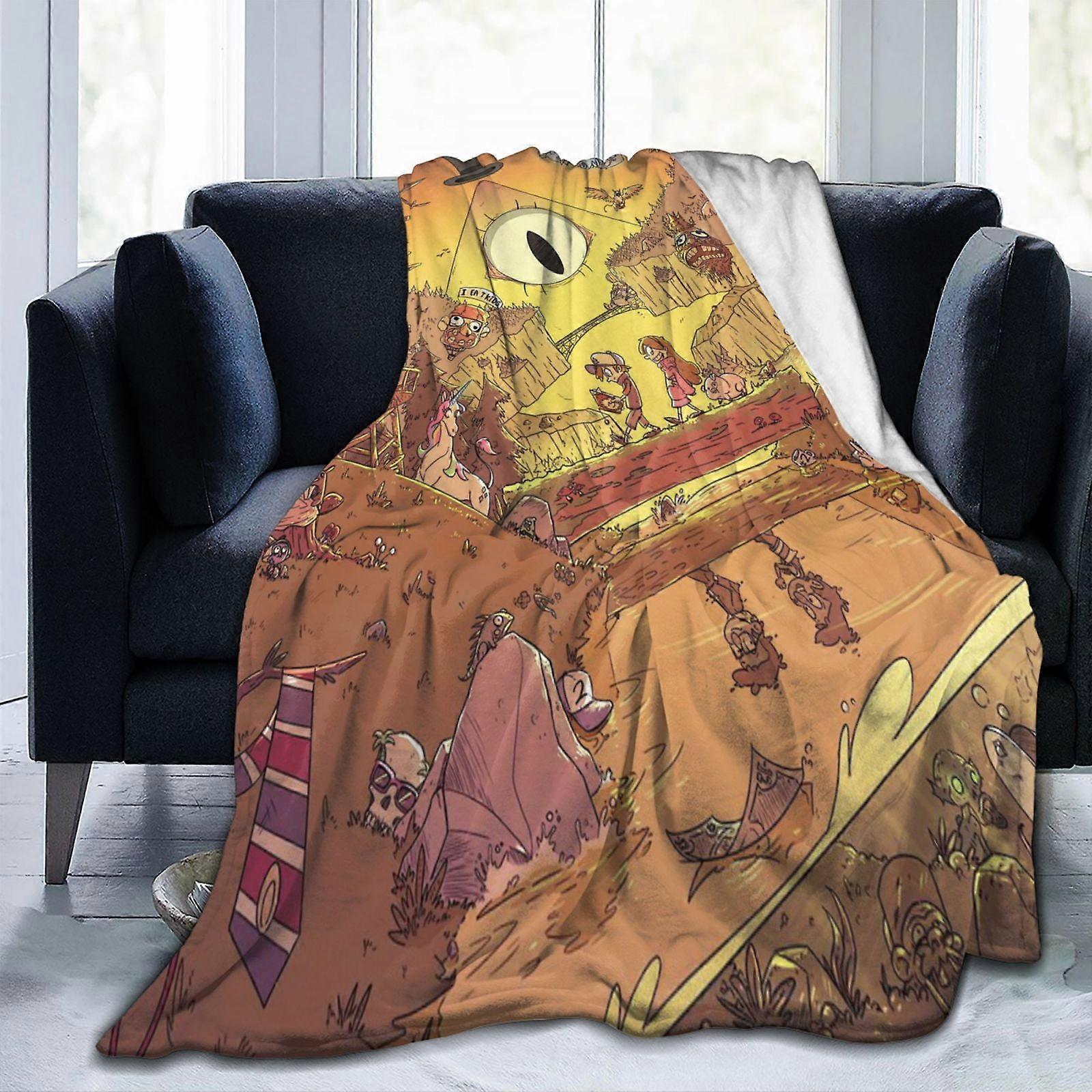 Gravity Falls Ultra-Soft Throw Blanket Extra Large, Super Soft And Warm Blankets For Couch, Sofa And Bed, Cozy, Fuzzy And Lightweight 40"X30"