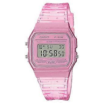 Casio Youth Pink Resin Digital F-91WS-4 F91WS-4 Unisex Watch