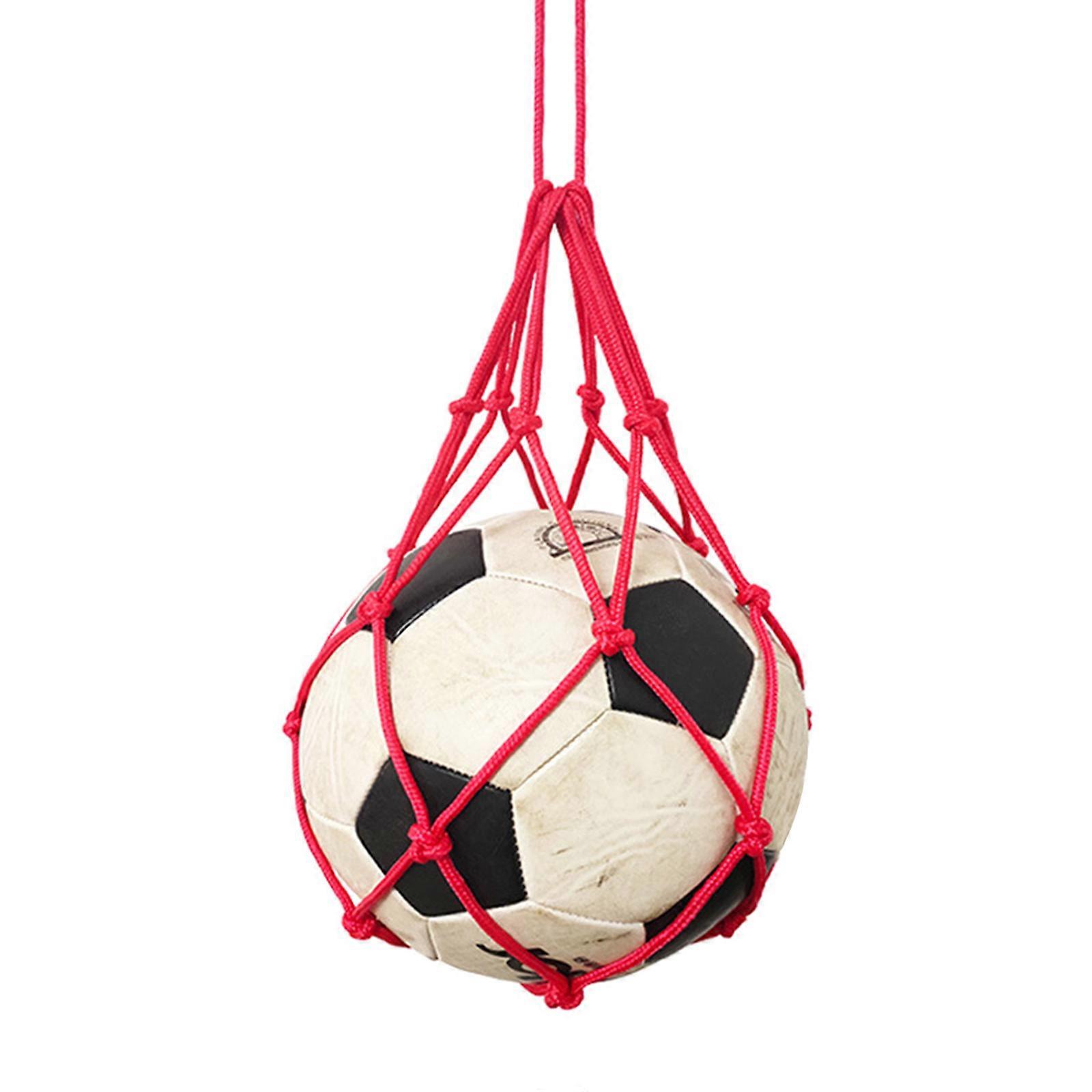 חיצוני ניילונים נטו כדורסל תיק כדורגל כדור נטו כדורגל בעיטת מאמן נטו כדורגל אימון ציוד עבור בעיטה תרגול אדום