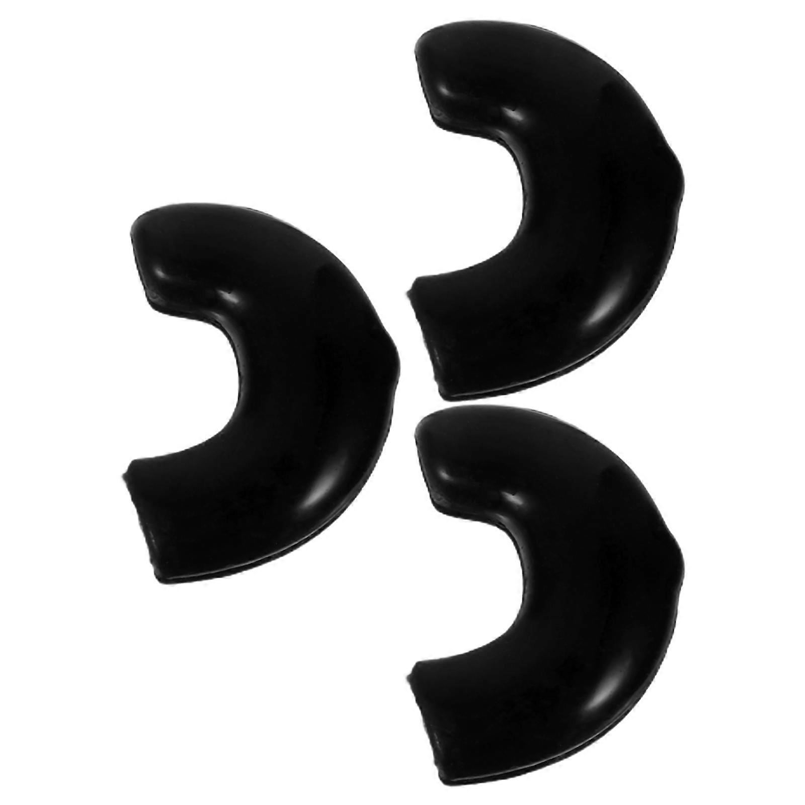 Tenor Saxophone Accessories Secure Fit For Daily Practice Rectangular Shape Simple Design Rubber Sleeve Protector 3Pcs