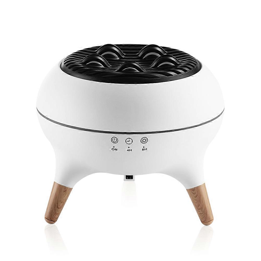 Essential Oil Diffuser 350ml Cool Mist Diffuser Humidifier with Flame & Volcano Waterless Auto-Off for Home UK Plug