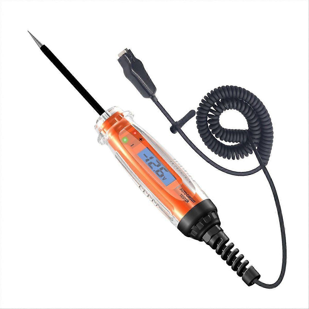 Automotive Test Light 3-60V DC Digital Light Tester with Voltmeter Auto Circuit Tester with LCD Back