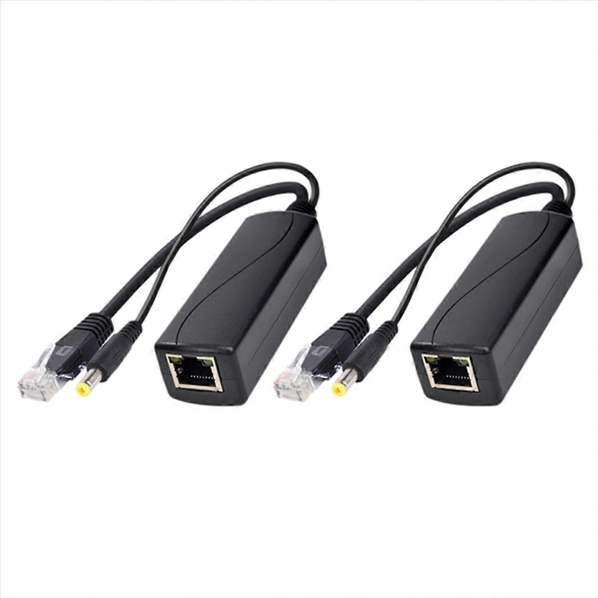 2X PS5712TG Gigabit Power Over Ethernet Splitter 10/100/1000Mpbs RJ45 Support IEEE802.3 Af/At(30W) P