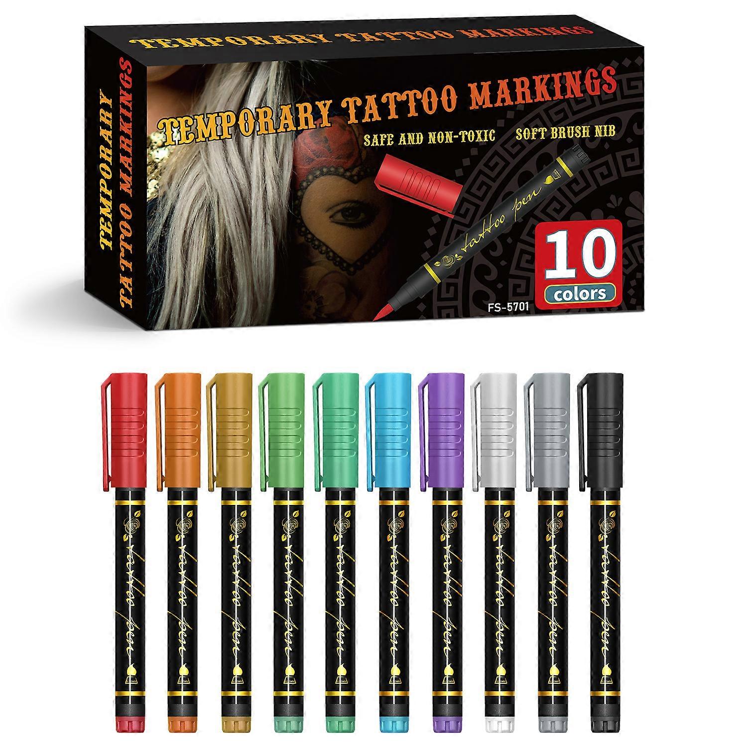 Body Paint Markers Easy To Remove Fast Drying Formulas Waterproof for Family Friendly