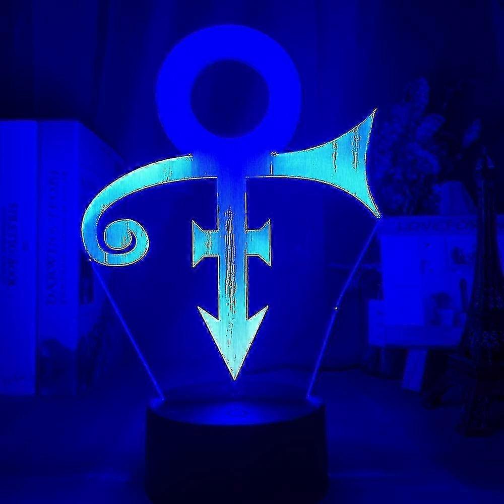 Table Lamp for Prince Logo with 3D LED Effect