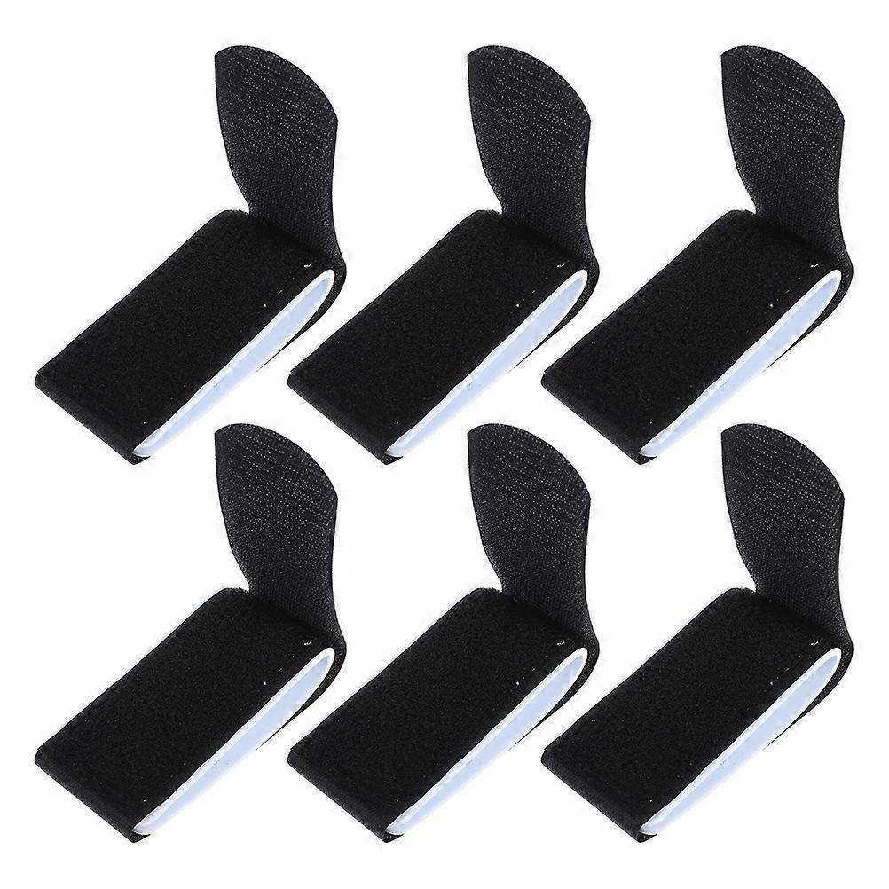 Black Snowboard Strap for Skiing Board 6Pcs Adjustable Fixing Bands