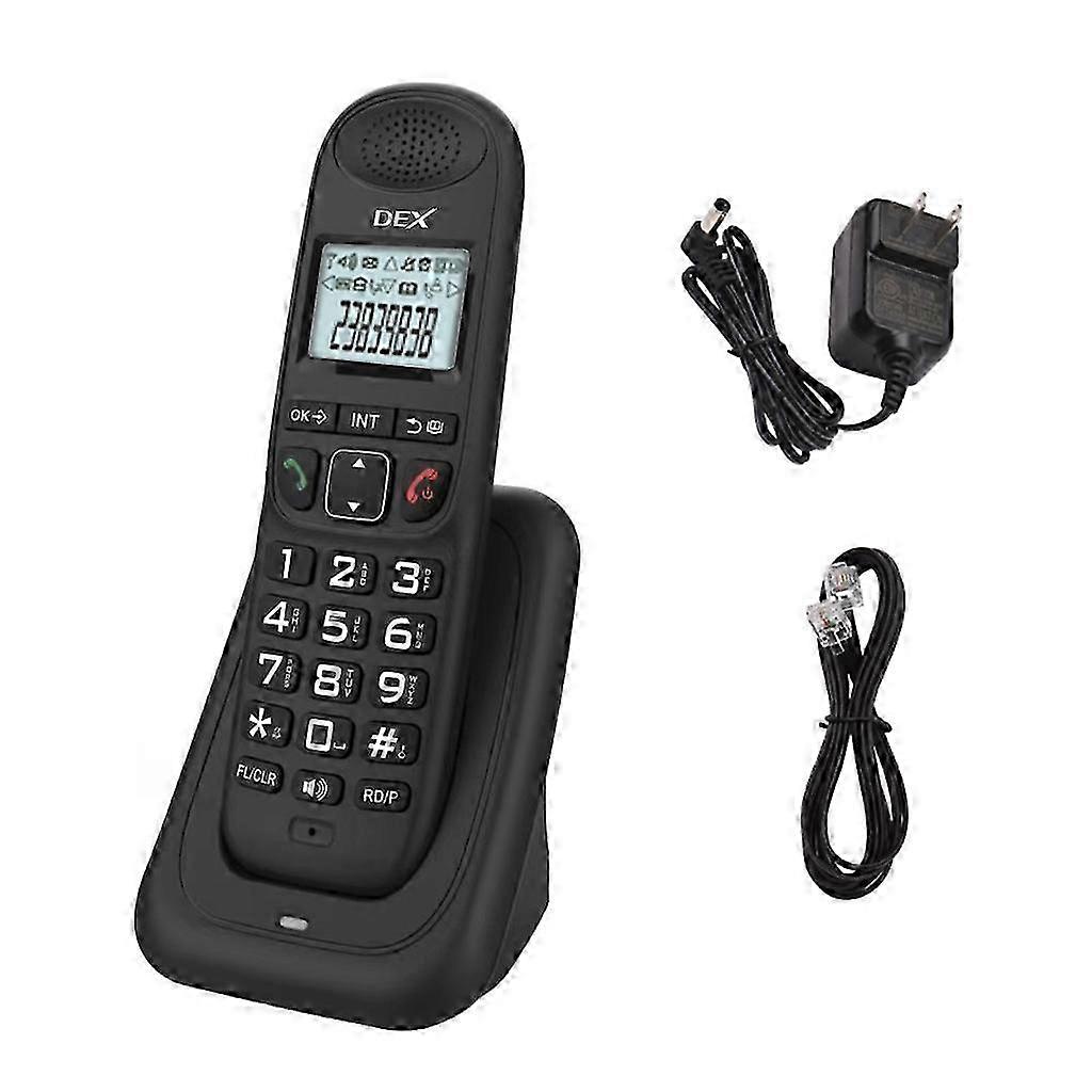 D1003 Telephone Cordless with LCD CallerID Redials Low Radiation Fixed Phone