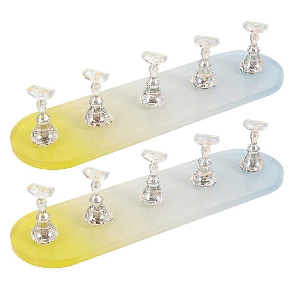 Press on Nails Holder Nail Stand for Acrylic Nail Practice 2Sets