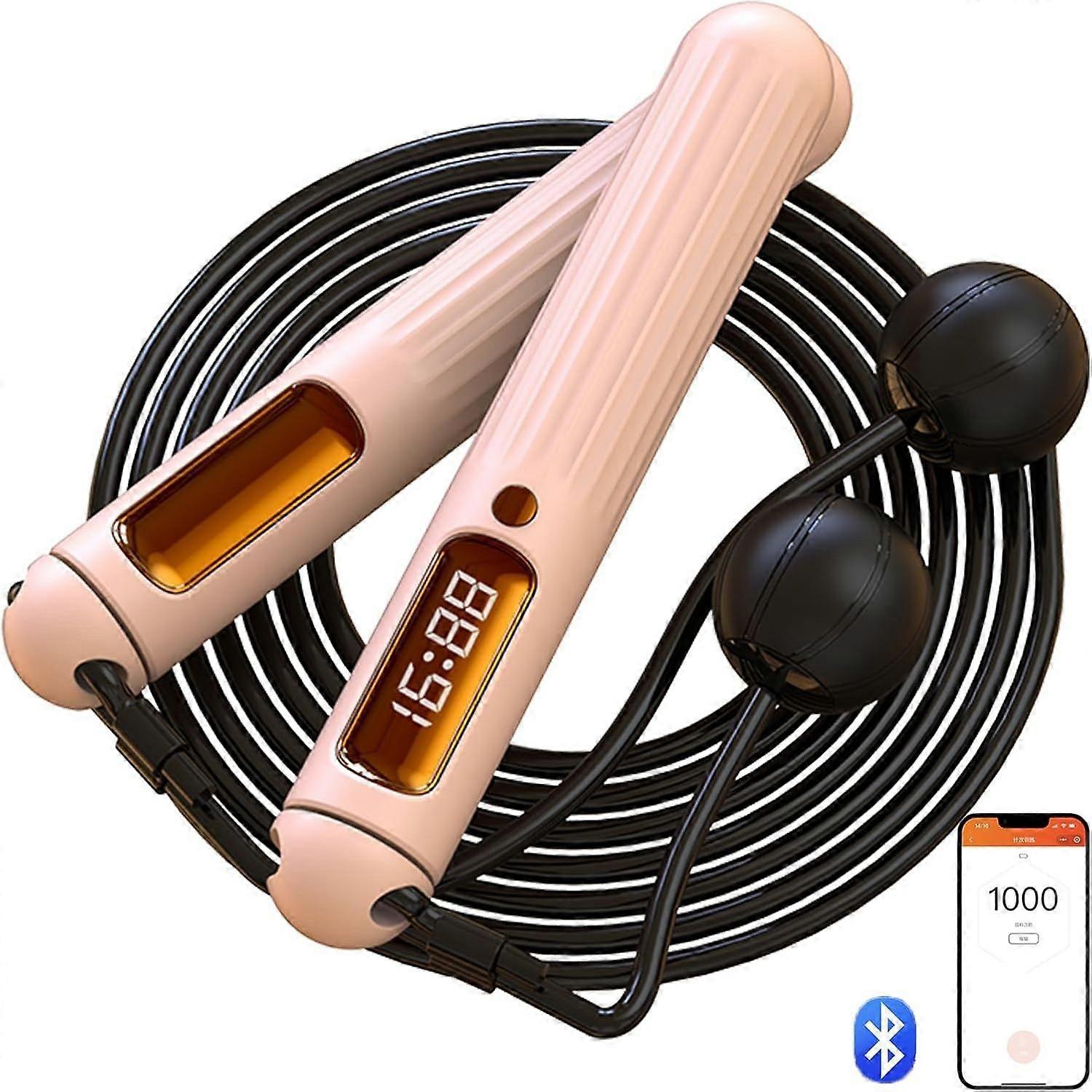 Skipping Rope with Calorie Counter(With/Without Rope)Smart Rechargeable Bluetooth Connectivity