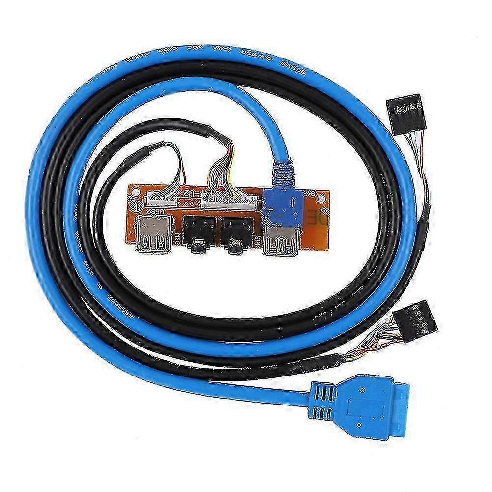 Computer Chassis Case Front Panel Audio Interface Panel USB3.0/2.0 with Cable z