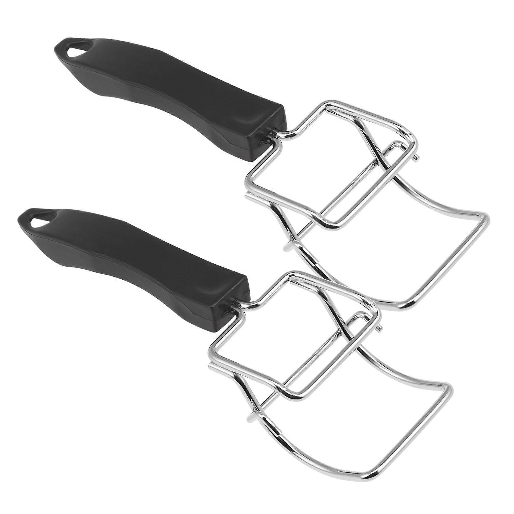 2pcs Oven Rack Puller and Hot Plate Gripper with HeatResistant Coated Handle for Safe Tray Handling