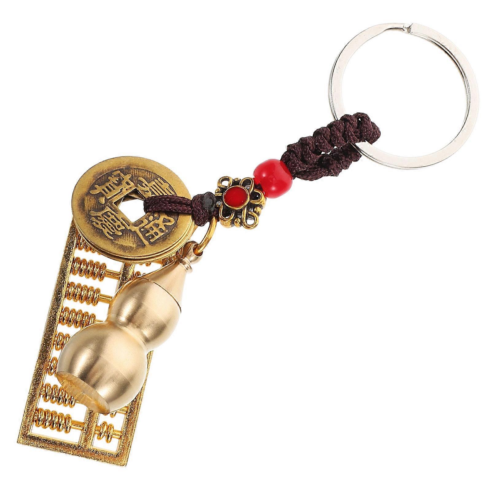 Car Keys Metal Key Pendant Unique Abacus Keychain for Daily Use