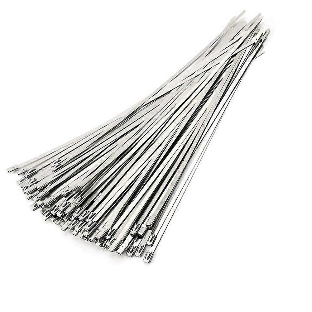Laços de cabo de aço inoxidável, 100 pcs 7,9 polegadas laços zip cabo