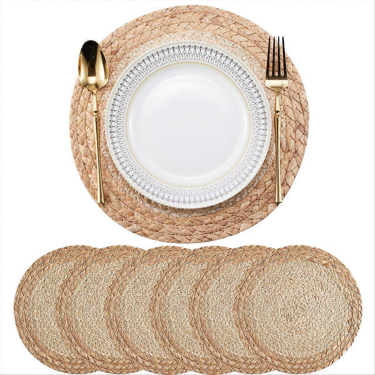 Boho Tischsets 6er Set - Handgefertigtes gewebtes Tischset