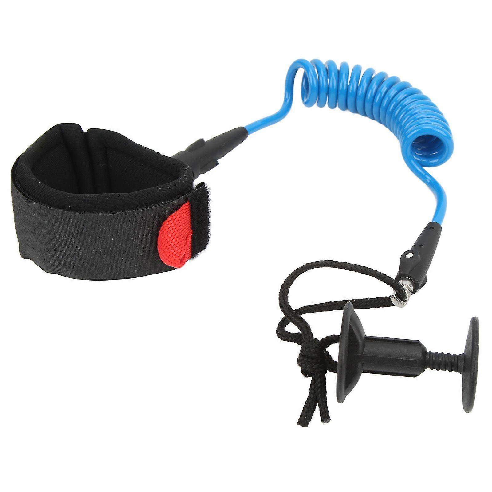 Elastic Wrist Strap for Stand-Up Paddleboard (5.5mm, 1.2m), TPU, for Stand-Up Surfing, Blue