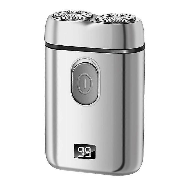 Portable Electric Shaver Double Heads LCD Digital Display Mens Razor