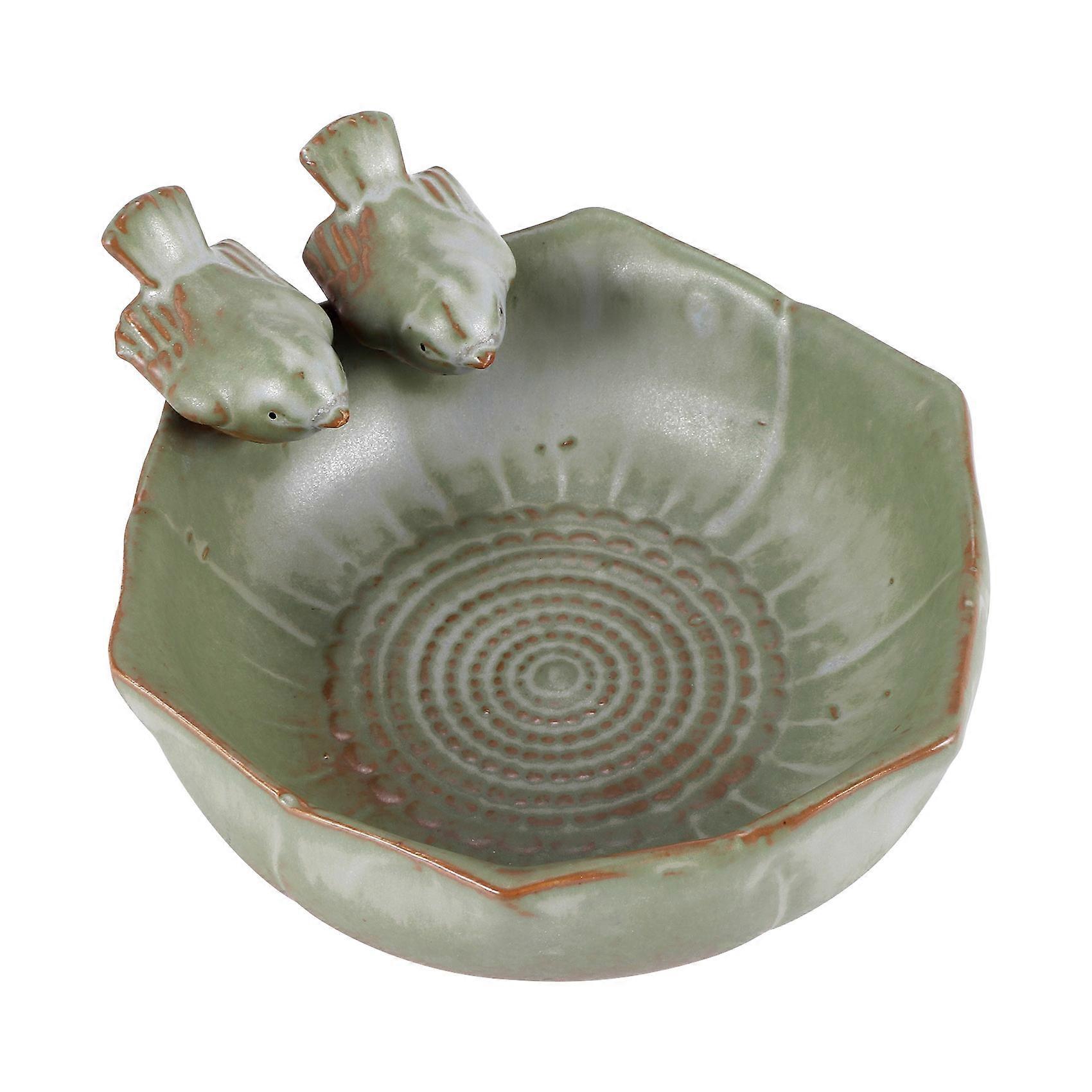 Ceramic Baths Garden Decor Birth Feeder Aquarium Finish Bird Feeder