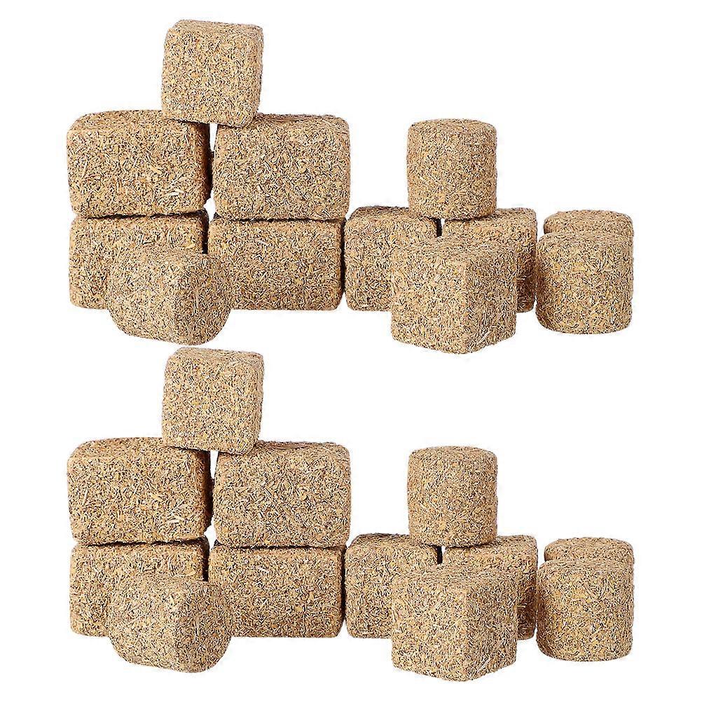 Miniature Straw Wood Model for DIY Use 24Pcs Farm Scene Decor Set