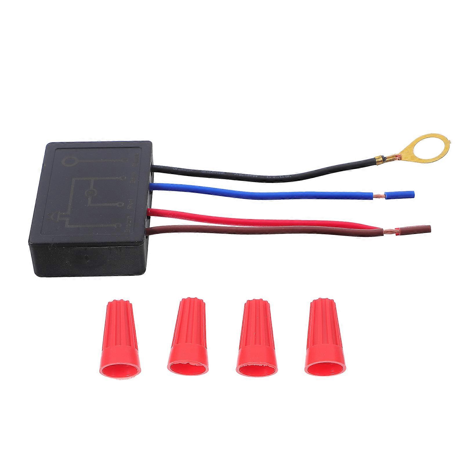 Touch Lamp Dimmer Switch Touch Control for Home 1Set Black Plastic