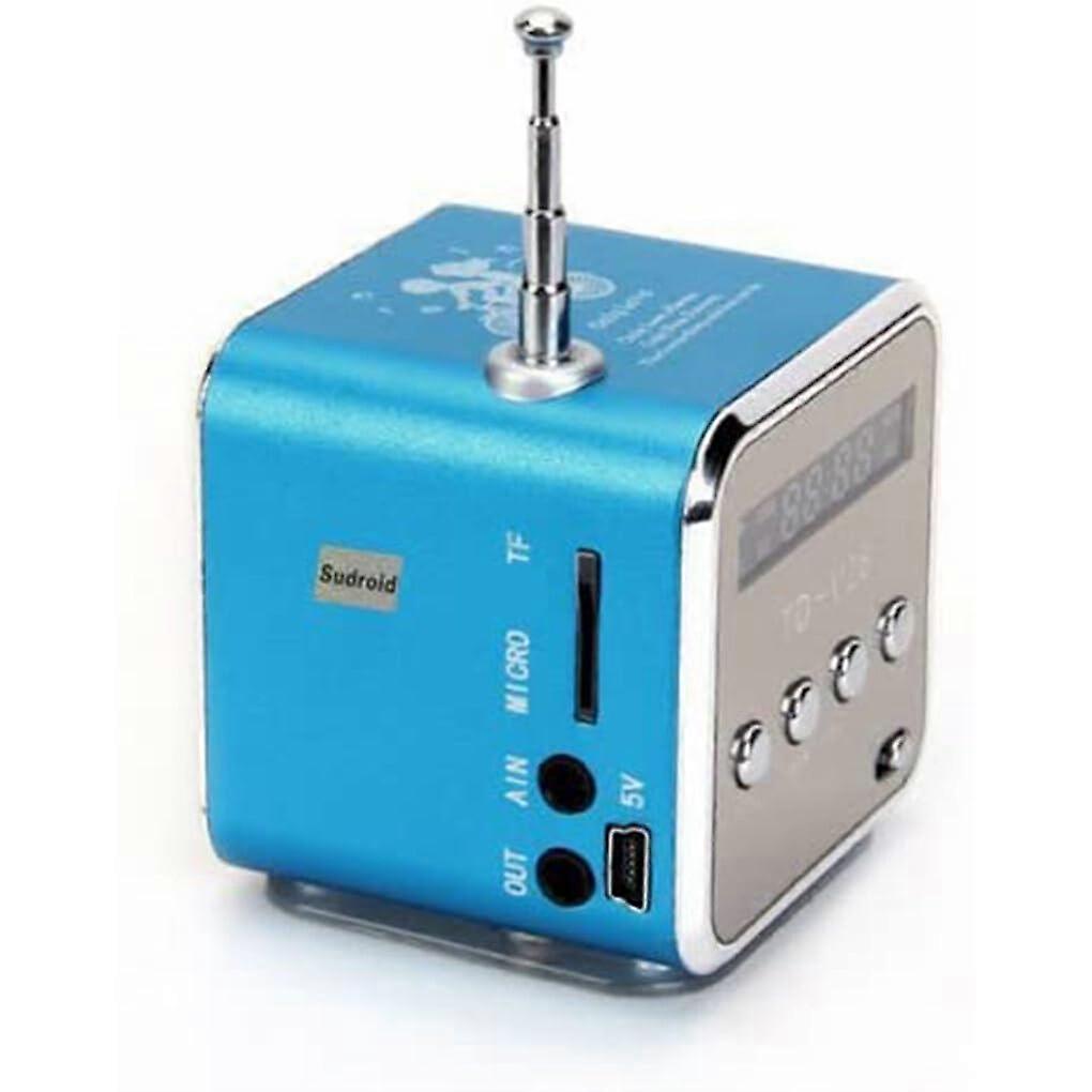 Portable AM FM Digital Mini Radio Player with Speaker for Camping Hiking and Emergency Use