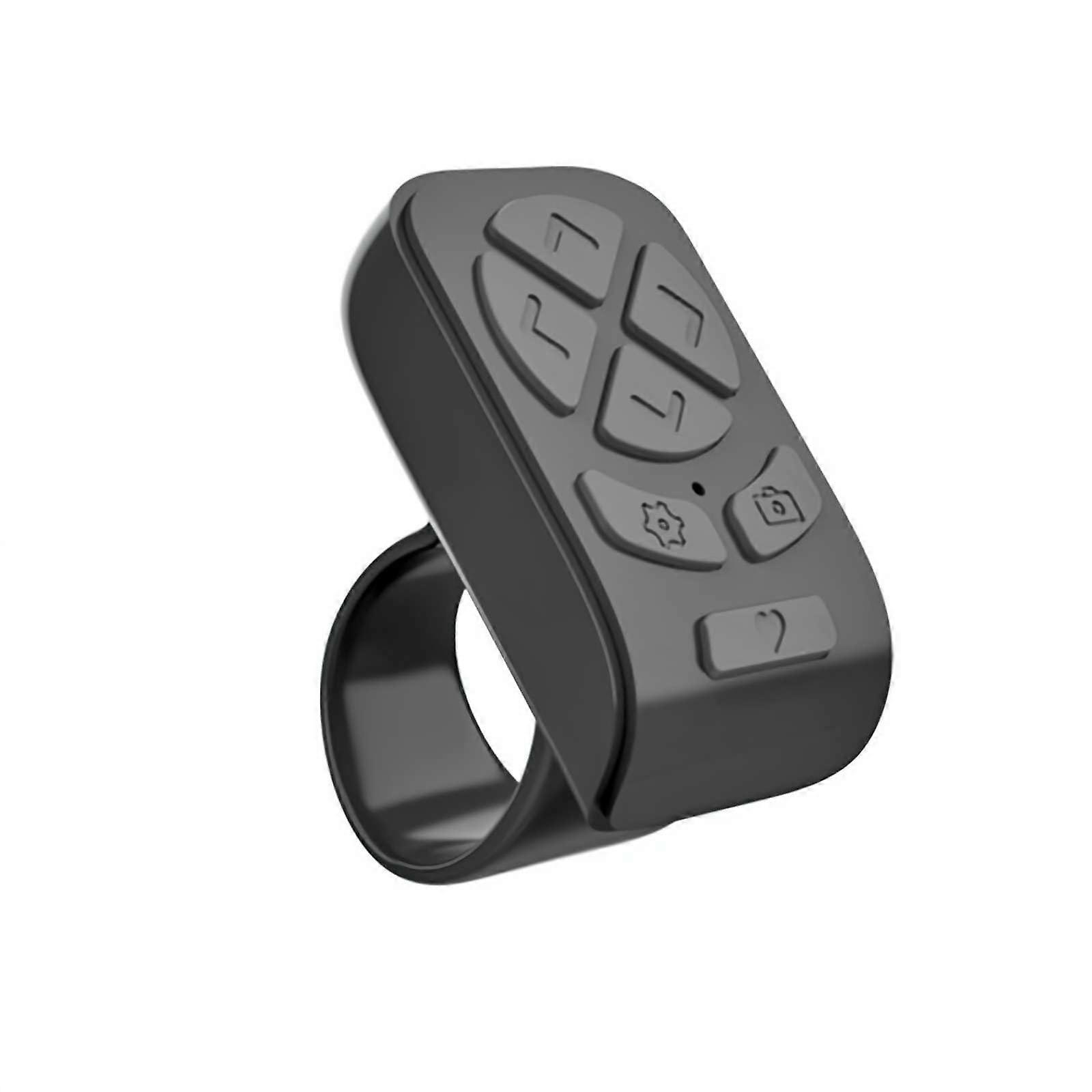 Bluetooth Remote Control Ring 5.2 with Finger Design, Wireless Page Turner for Camera, Tablet, Phone