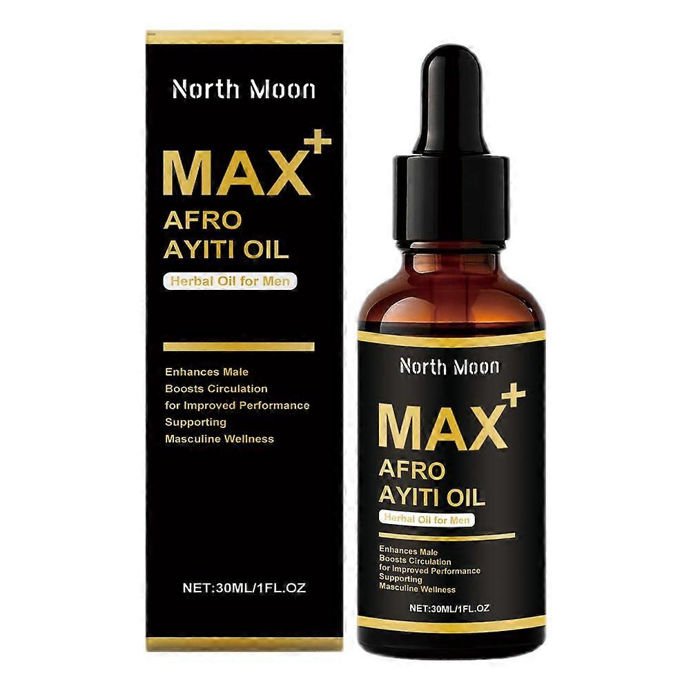 שמן איי אפריקאי טבעי צמחי לגברים MAX+ שמן אייטי אפרו שמן תמצית עיסוי גוף לגברים