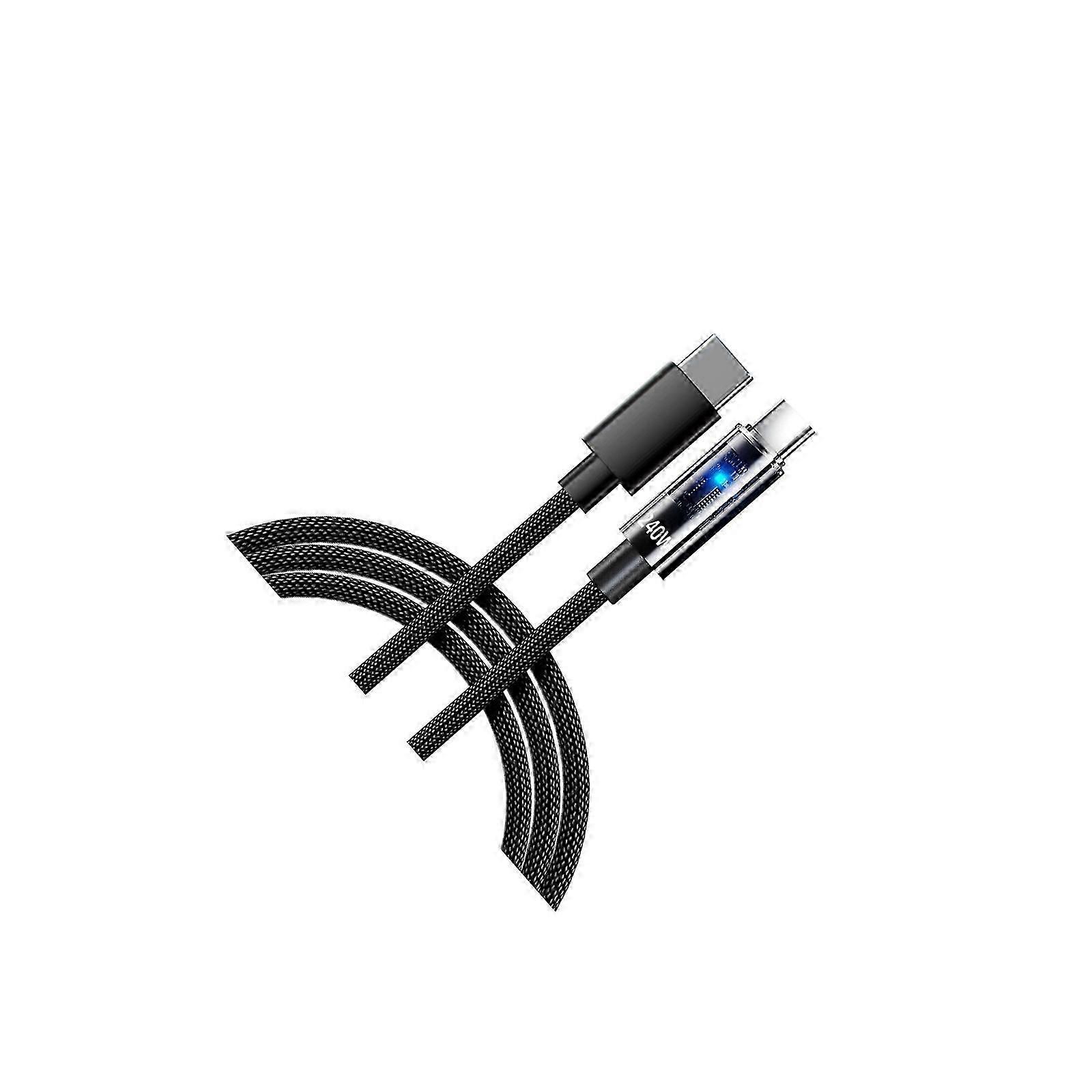 USB C to USB C Fast Charging Cable, High Power Nylon Braided, Multi-Color