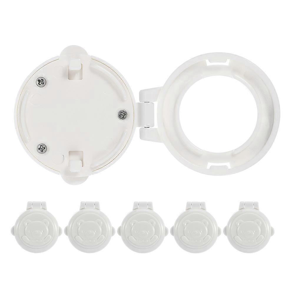 Washing Machine Child Safety Lock White ABS Material Quick Start Button Cover for Home Use 6pcs