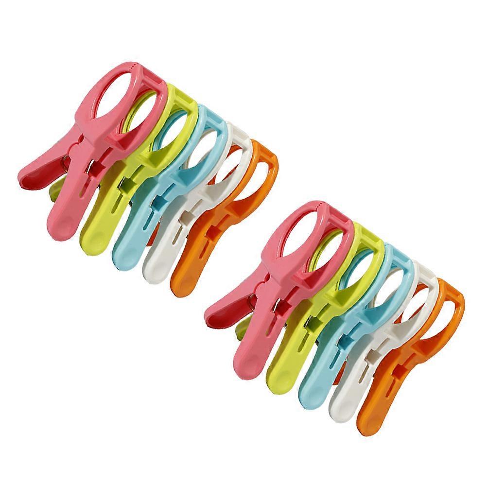 Plastic Windproof Quilt Clip for Clothes Holding 10Pcs Assorted Colors
