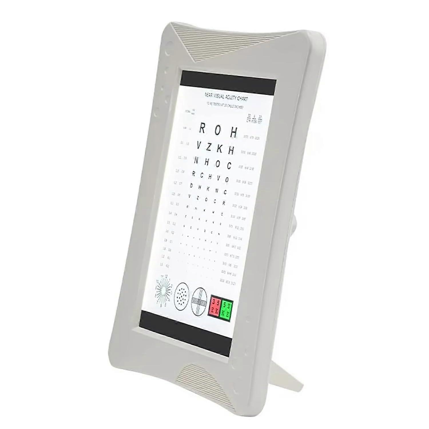 LED Eye Chart Light Box for Accurate Vision Test, No Glare Display, Near Vision Chart for Presbyopia and Hyperopia