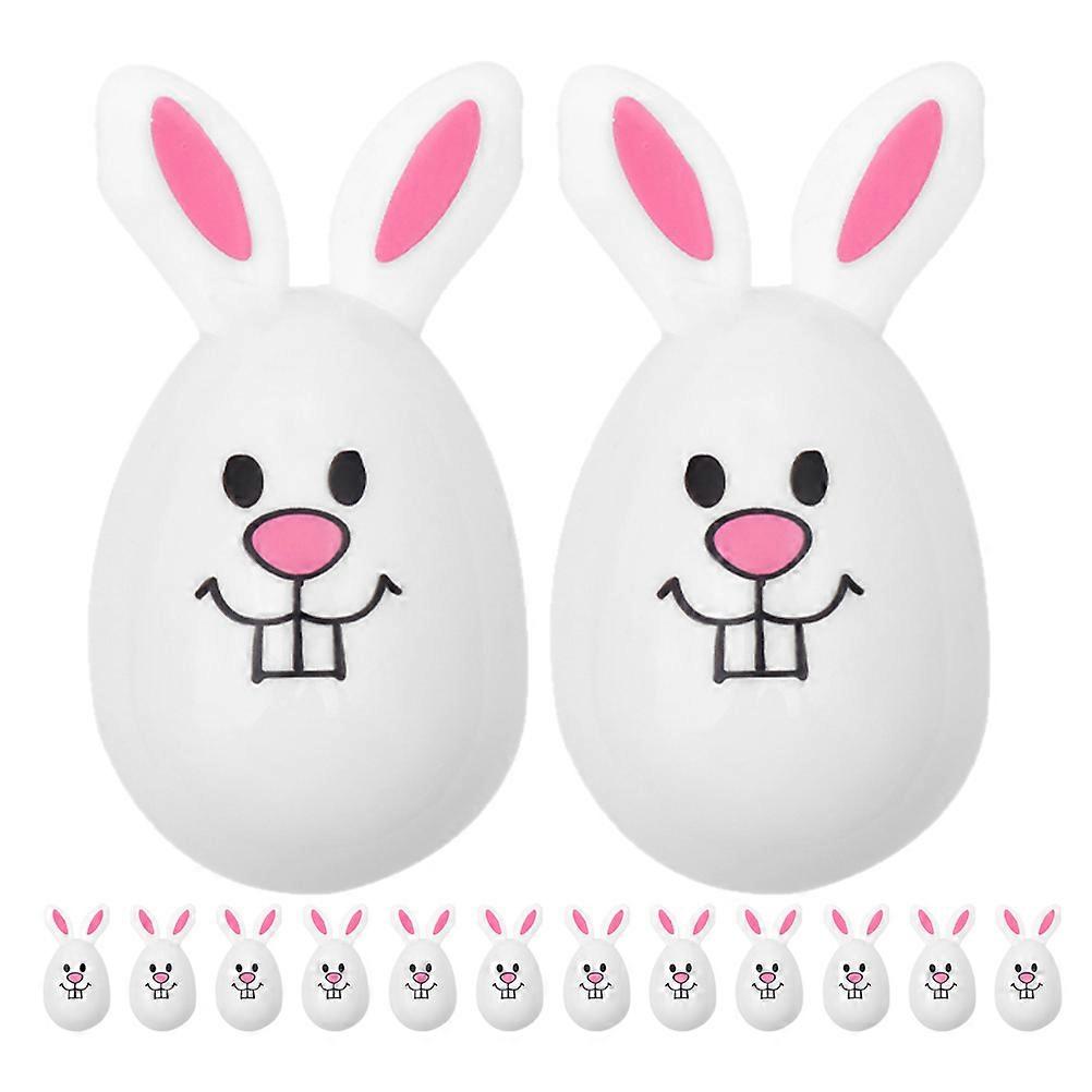 Fillable Plastic Easter Eggs Rabbit Shape for Easter Party 24Pcs