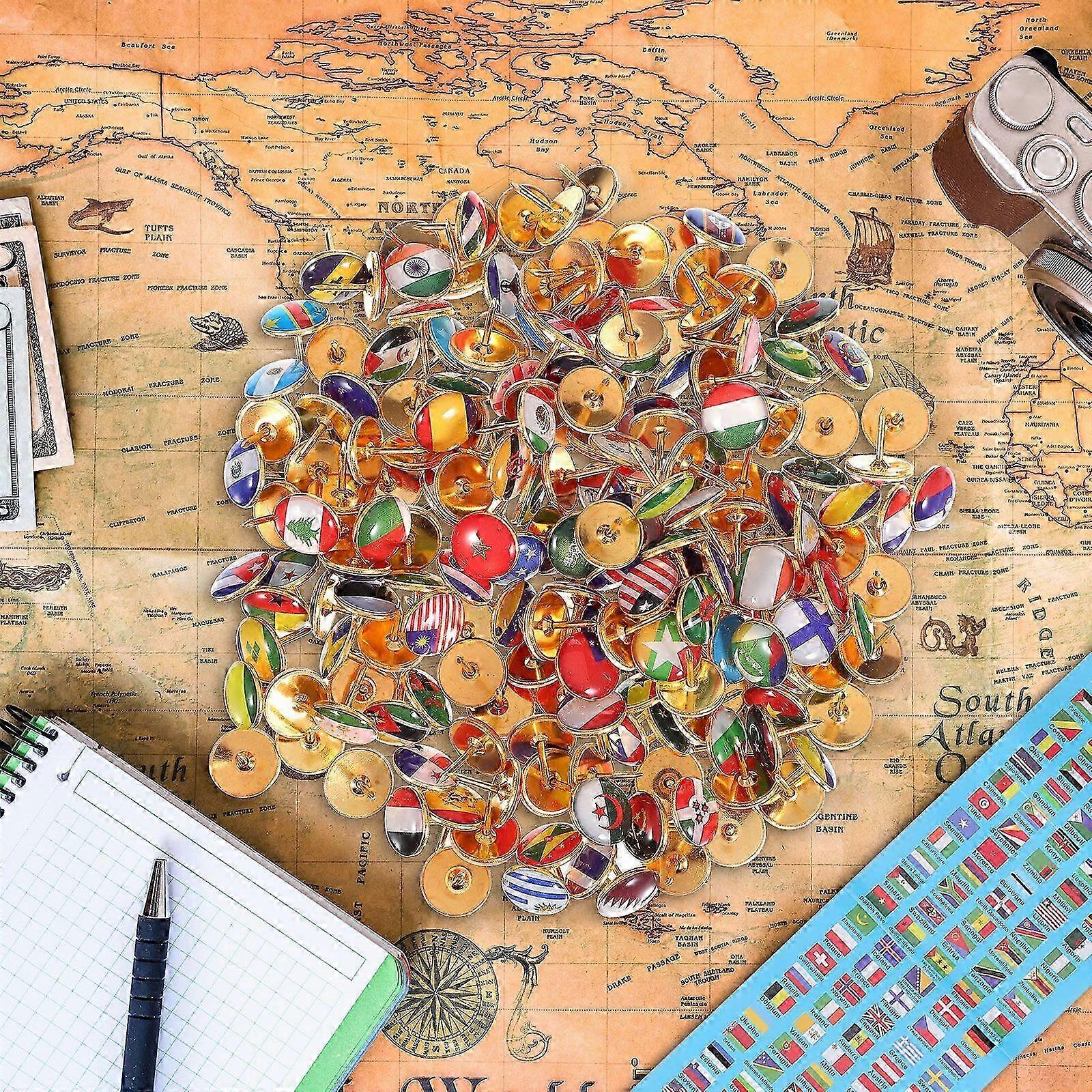 2026 200 Pcs Flag Pins Creative Push Pins Thumb Tacks Creative Thumb 2336997536 Max 