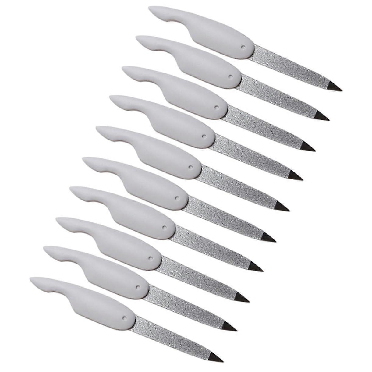 10pcs Foldable DoubleSided Nail File Buffer for Manicure and Travel Use