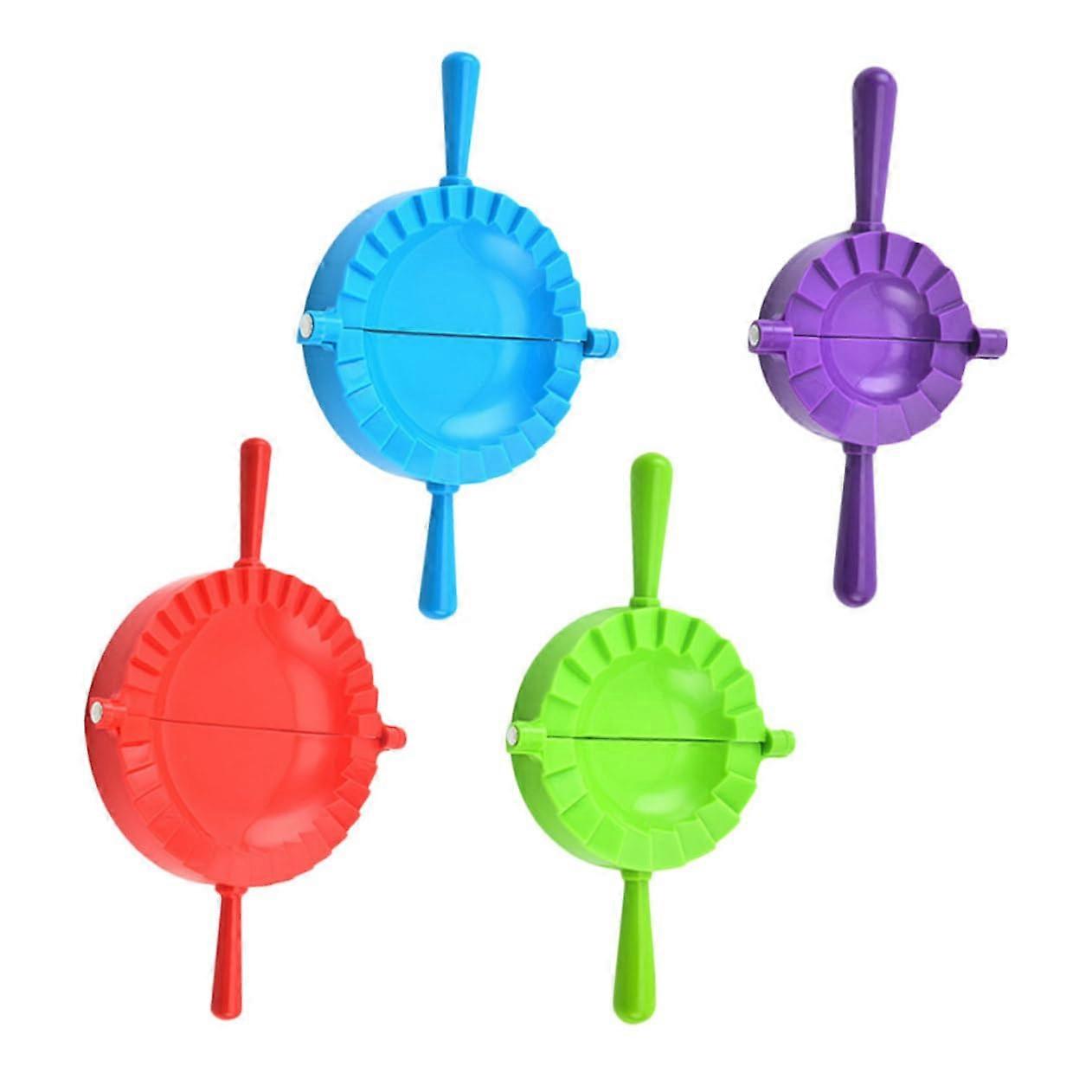 4pcs Dumpling Maker Press Set with Dough Cutter Easy to Use and Clean Kitchen Tool