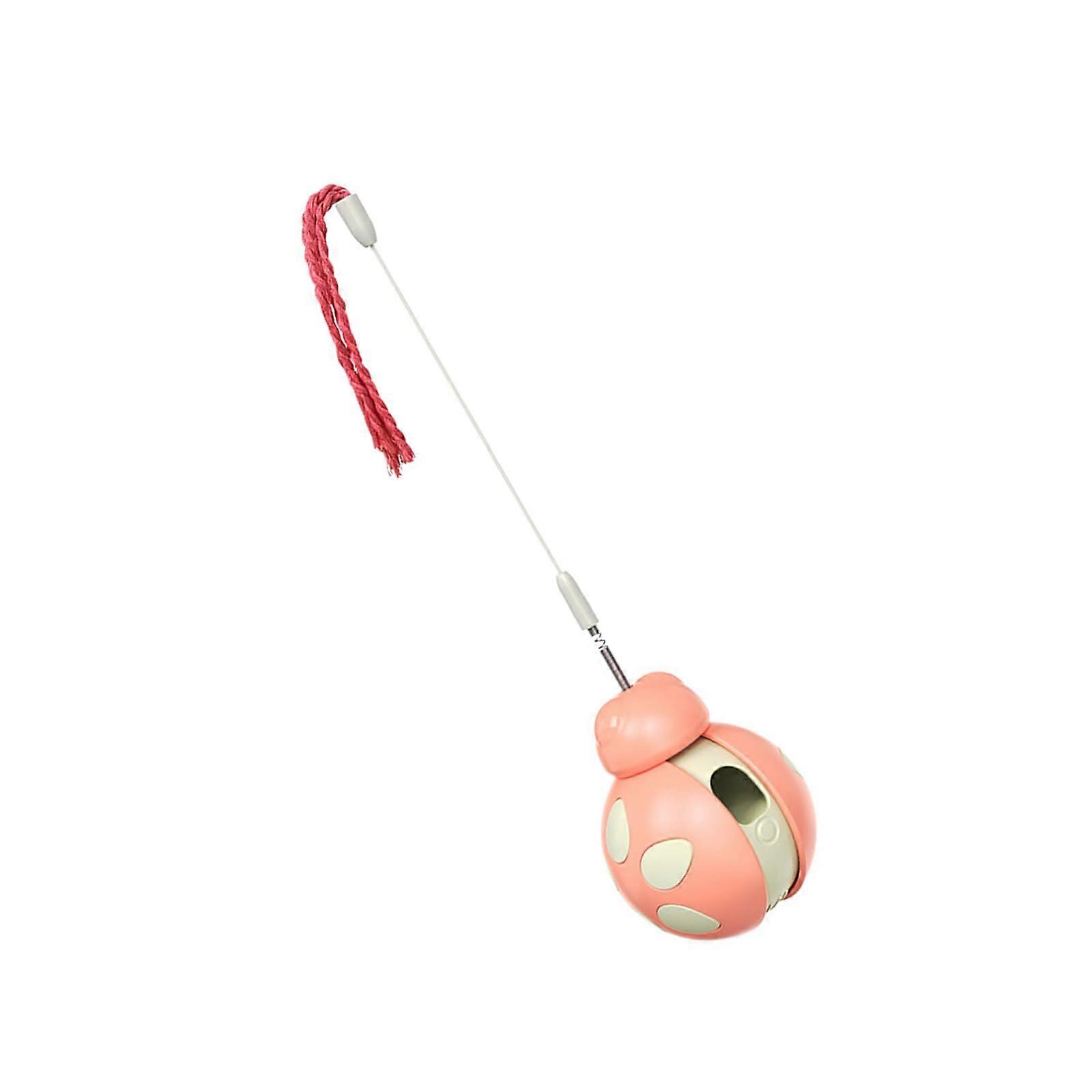 Interactive Cat  Dispenser Toy with Slow Feeder Teaser Spring for Kitten Exercise and Fun