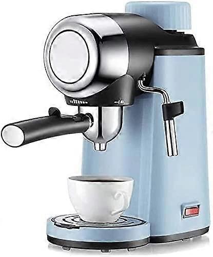 Automatic Espresso Machine with Milk Frother Wand, Compact Stainless Design, Brews 4 Cups
