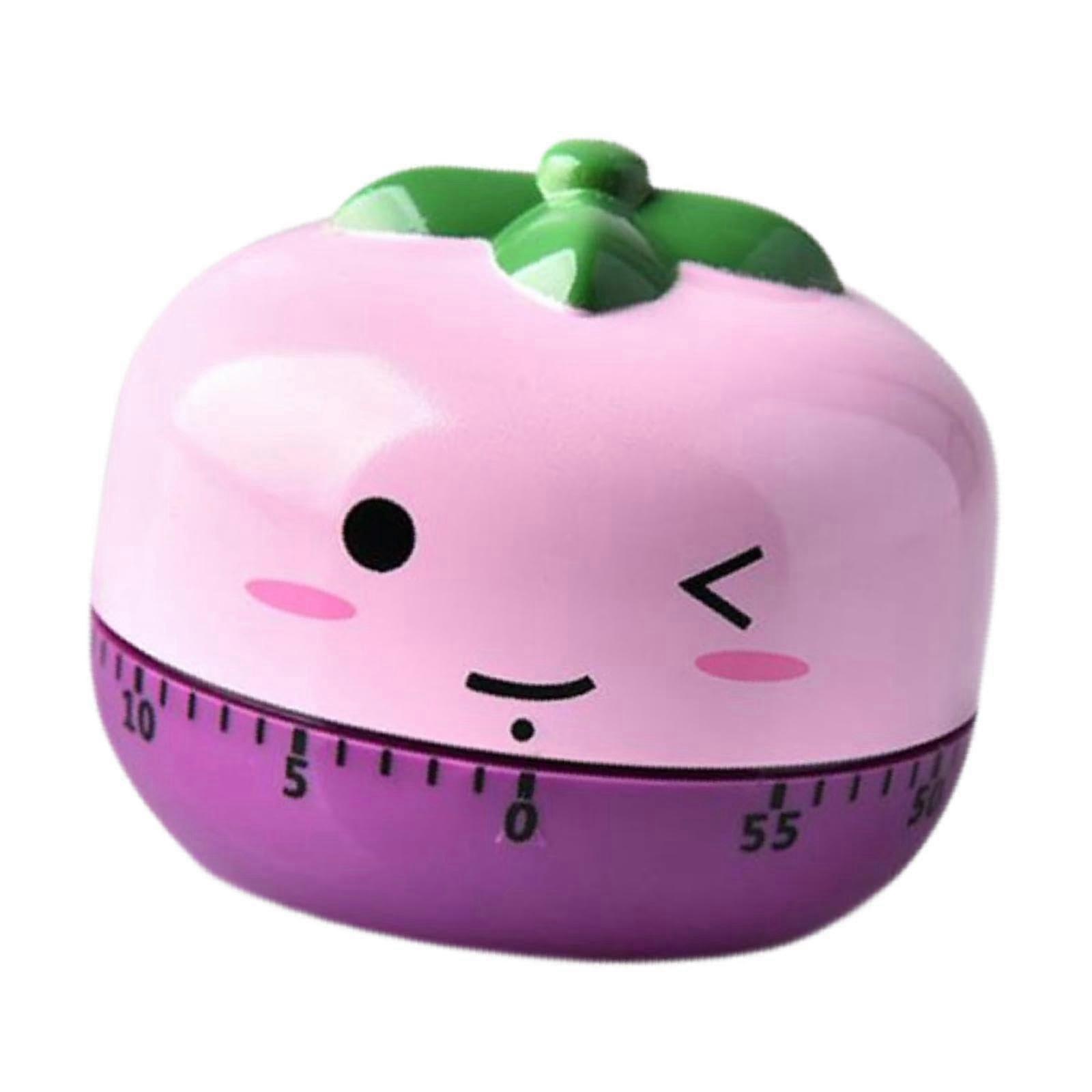 Cute Cartoon Fruit Kitchen Timer 60Minute Mechanical Cooking Timer for Kids Classroom and Baking