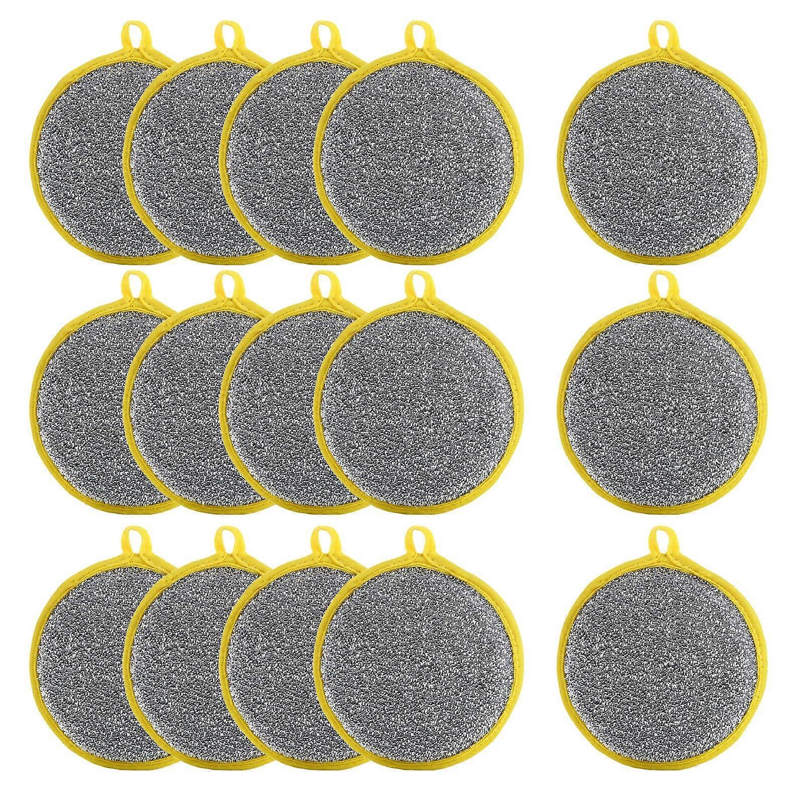 15pcs DoubleSided Kitchen Scrub Sponges for Pots and Pans, OdorResistant Quick Dry Cleaning