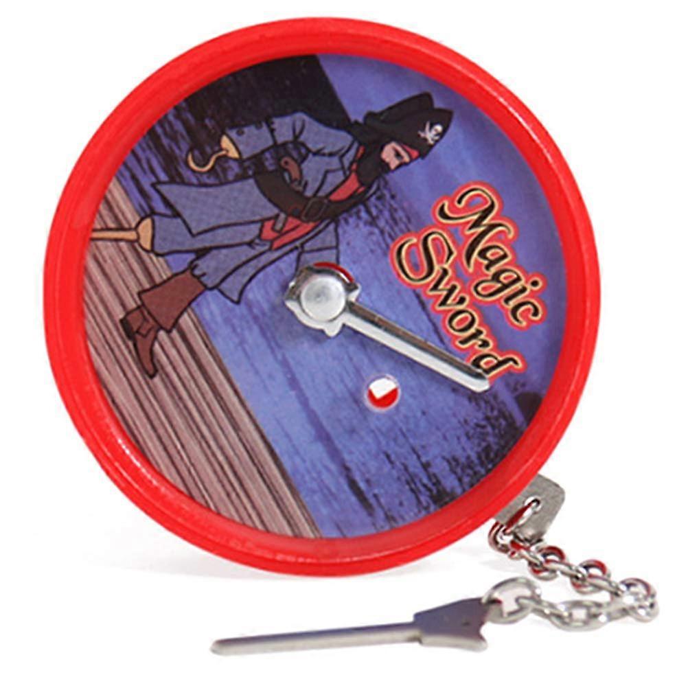 Magic Trick Props Clock Penetration with Visual Effect for Close Up and Stage Magic (Red)